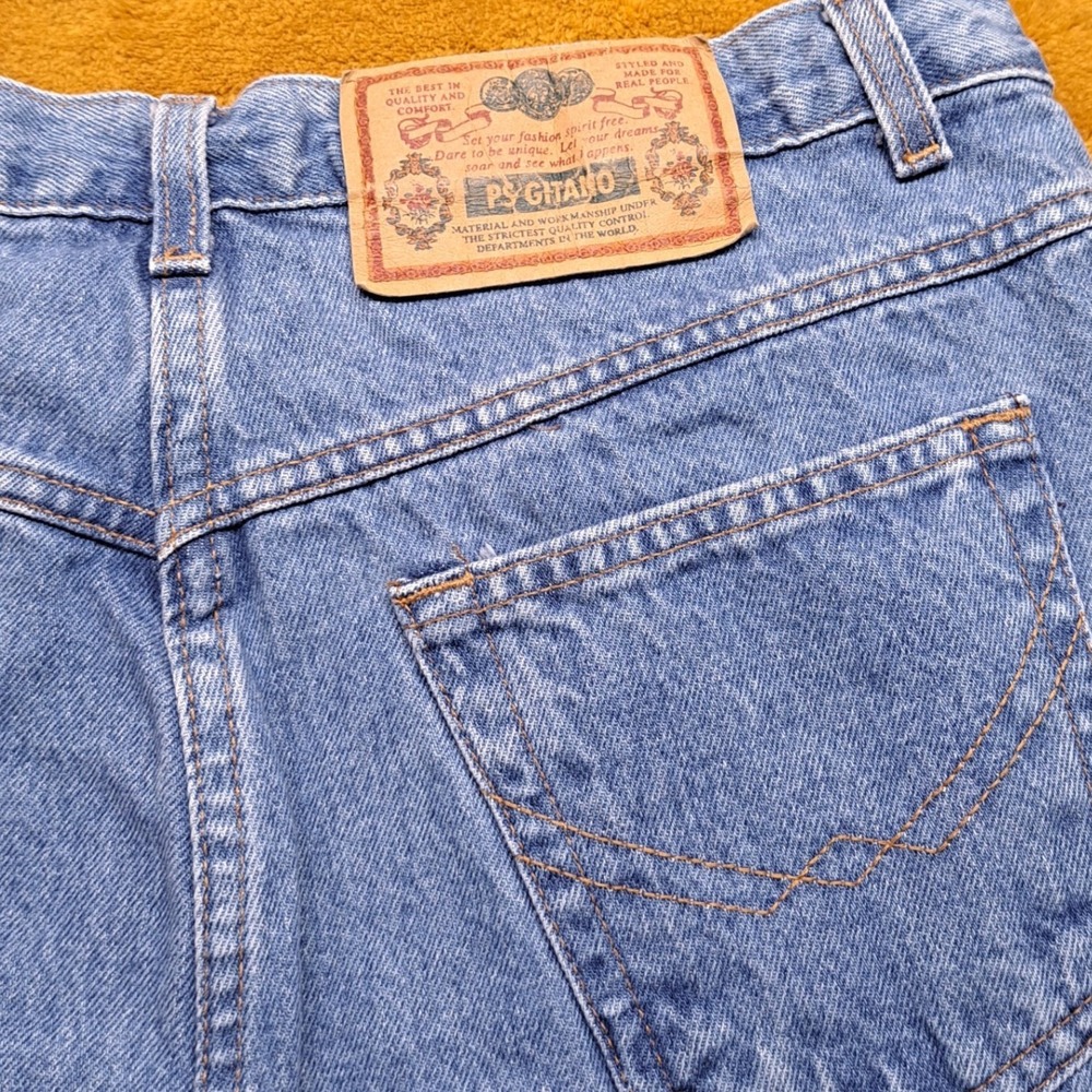 P.S. Gitano Mom Jeans Women 29 Blue Excellent High Rise Tapered 90s Vintage - Picture 10 of 11